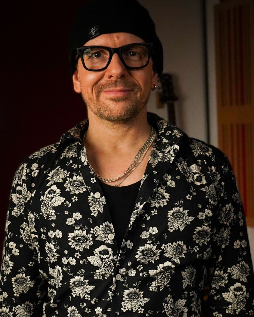 Claudio Passavanti in the studio