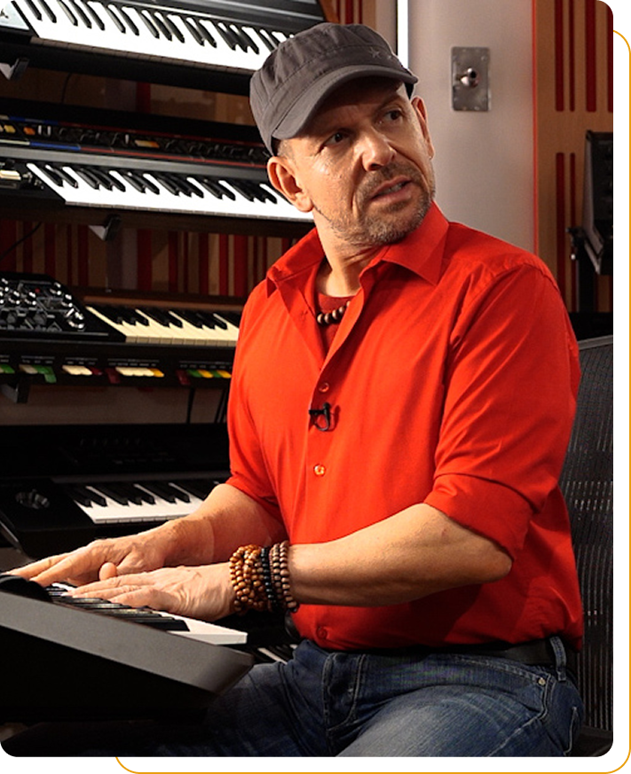 Dr. Mix at keyboard