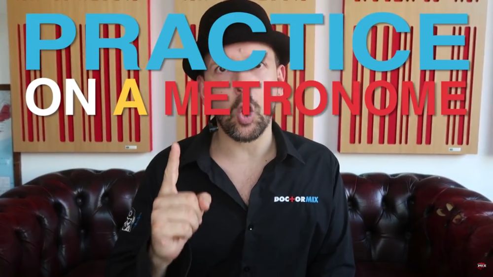 Practicing timing with a metronome and drum machine